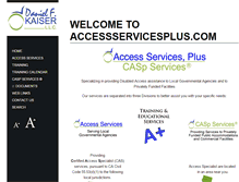 Tablet Screenshot of accessservicesplus.com